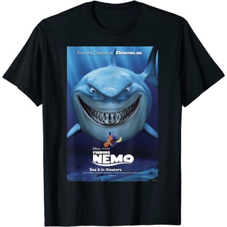 เสื้อยืดผ้าฝ้ายพรีเมี่ยม เสื้อยืด พิมพ์ลาย Disney Pixar Finding Nemo Bruce สําหรับผู้ชาย