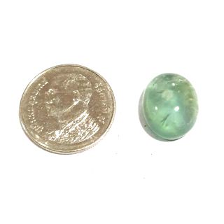 พลอยแท้ พรีไนท์ Prehnite หลังเบี้ย สีสวย เนื้อใส  9.83 ct.