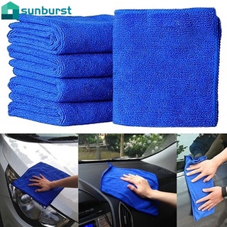 MICROFIBER ผ้าขนหนูไมโครไฟเบอร์สีฟ้าสําหรับทําความสะอาด