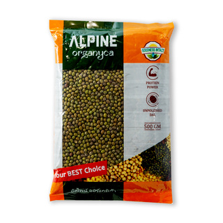  * พร้อมส่ง * อัลไพน์ ถั่วเขียว 500 กรัม Alpine Green Moong Dal 500 g