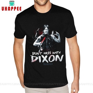 เดิน Dead Daryl Dixon พิมพ์เสื้อยืด5XL Men Photo T เสื้อ