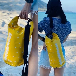 { ขายดี พร้อมส่ง } 🌴💙 กระเป๋ากันน้ำ AQUAPROOF 10L รุ่นลายจุด สีสันสดใส สีสดโดดเด่นถ่ายรูปสวย