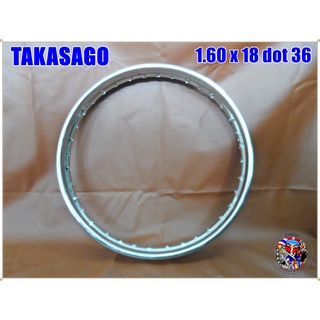 วงล้อ TAKASAGO Wheel Rim Size  ขนาด 1.60 x 18 dot Spoke holes 36 รู