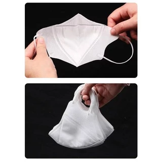 3D MASK หน้ากากป้องกันสามมิติ สำหรับผู้ใหญ่ปราศจากสารเรืองแสงหน้ากากแบบใช้แล้วทิ้ง ผ้าไม่ทอระบายอากาศอ่อนโยนต่อผิว(10ชิ้