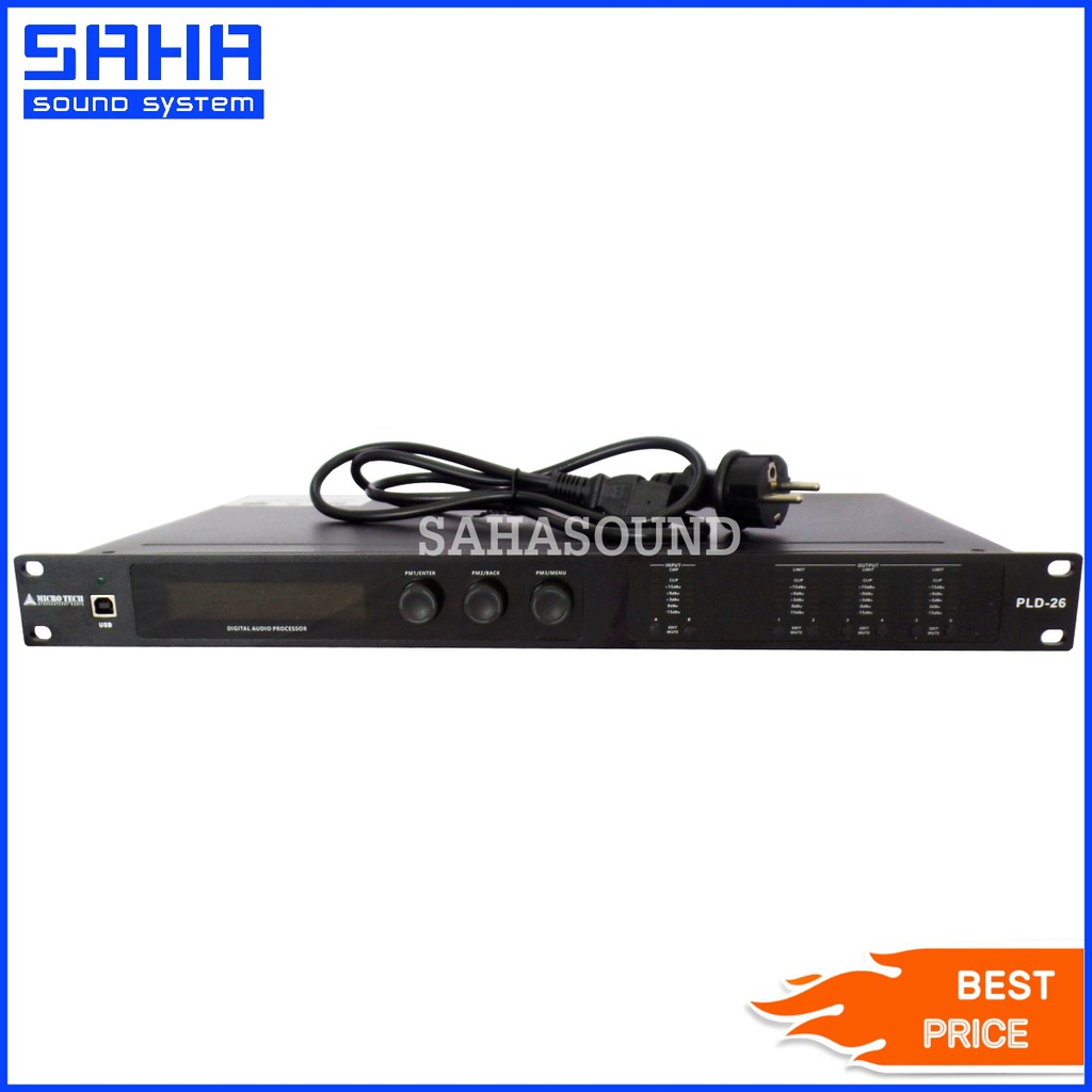 MICRO TECH PLD-26 ดิจิตอลโปรเซสเซอร์  ครอสโอเวอร์ sahasound - สหซาวด์