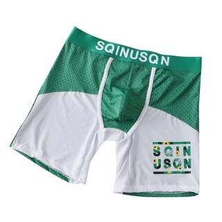 กางเกงในชาย SPORT SQINUSQN ของแท้ 100% บ๊อกเซอร์Boxerทรงยาว มีรูระบายอากาศได้ดี สีและแบบตามภาพ ยืดได้ใส่สบาย(ทรงยาว-02)