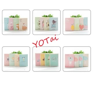 YOTAI กล่องหลากสีสัน กระดาษซับมัน 50 แผ่น กระดาษซับหน้ามัน ดูดซับความมันส่วนเกินได้ดี แผ่นกระดาษซับมัน ราคาถูก