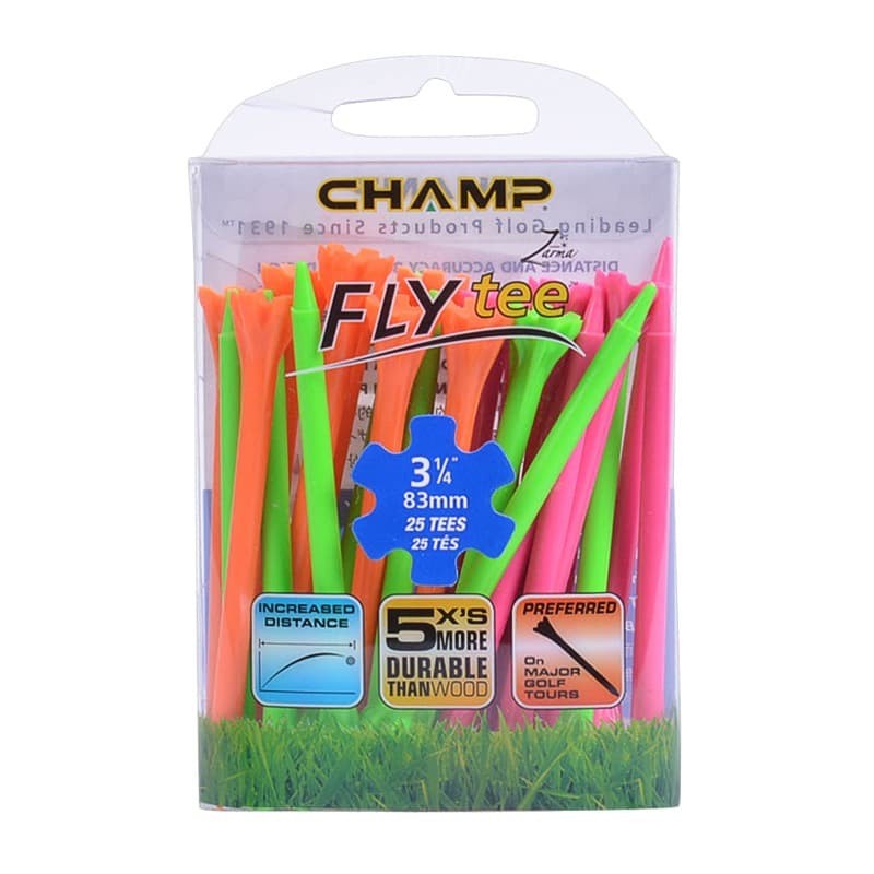 Golf Tee Champ Fly Tee Neon Mix Original