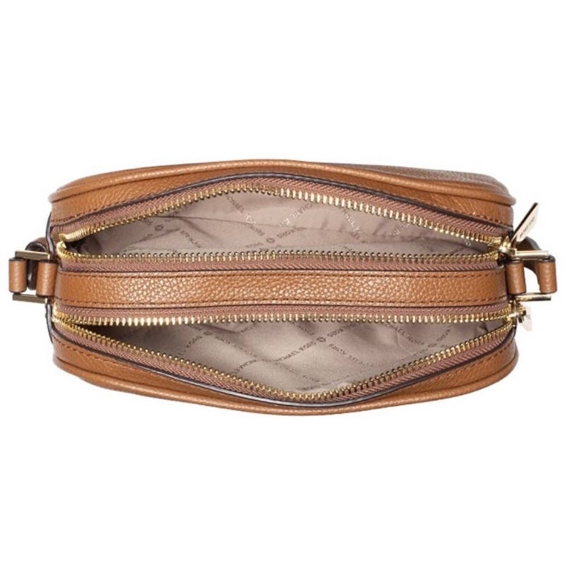 แท้ พร้อมส่ง mk กระเป๋าสะพาย MICHAEL KORS (mk) Fulton Leather Double