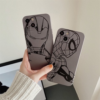 เคส สำหรับ Iphone 7 8 Plus X Xs Max Xr 11 12 13 Pro Max เคสโทรศัพท์มือถือ ลายสไปเดอร์แมน เคสไอโฟนxsmax