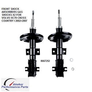 FRONT SHOCK ABSORBERS GAS SHOCKS X2 FOR VOLVO XC70 CROSS COUNTRY I 2002&amp;gt;2007 8667252