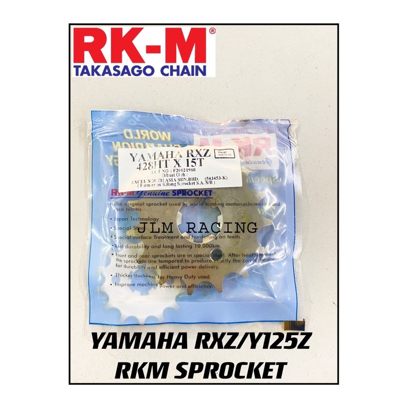 RKM FRONT SPROCKET RXZ/Y125Z 14T- 16T