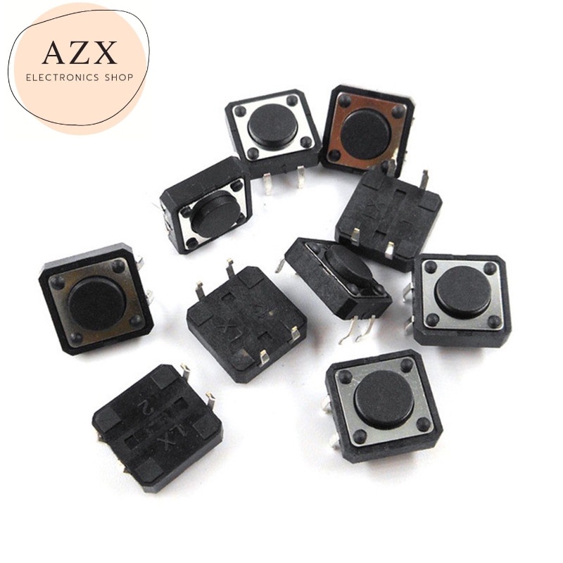 แพ็คละ4ชิ้น ถูกสุด!! สวิทช์ปุ่มกด DIP-4 Micro Switch 12 x 12 x 6.5 มม. สินค้าพร้อมส่ง