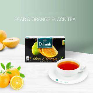 Dilmah Pear and Orange Flavoured Ceylon Black Tea Fruit Black Tea ลูกแพร์และรสส้ม ชาซีลอนดำ ชาซีลอนศรีลังกาศรีลังกา