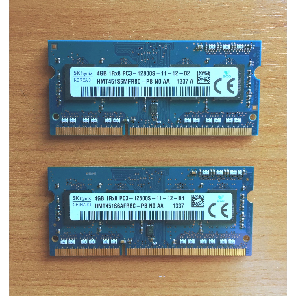 แรม โน๊ตบุ๊ค SK Hynix RAM DDR3 PC3-12800S (1600, NB) 4GB 1Rx8 (Notebook Memory)