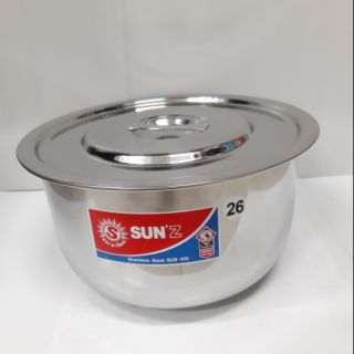 Sun หม้อแขก 26 ซม.ตราพระอาทิตย์ ราคาโปร โรงงานเดียวม้าลาย