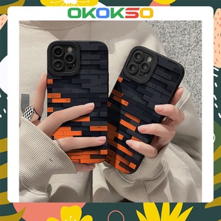 OPPO เคสโทรศัพท์ Reno7pro,Reno6 5G,Reno6pro,Reno6Z,Reno5,Reno5pro,Reno4Z 5G,Reno2F,A52/A72/A92,A9 2020/A5 2020/A11,A31,F11,F9/F9pro, บล็อกสีดำและสีส้ม