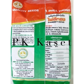 เมล็ดผักบุ้ง ไผ่สีทอง 1 kg ผักบุ้ง แพะทอง โตเร็ว ใบเรียวเล็ก แหลม-ยาว ลำต้นอวบหนา ของใหม่