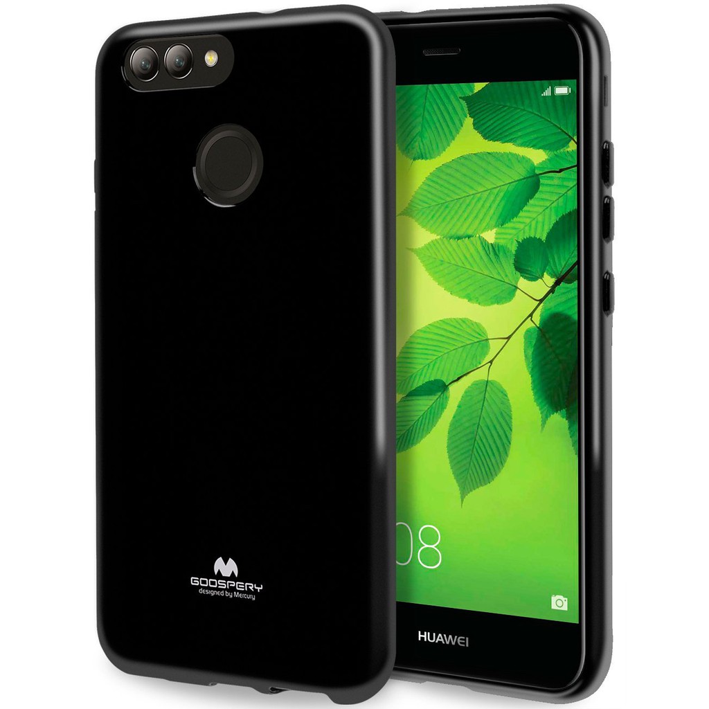 เคส Huawei Y9 2018 Case รุ่น Mercury Goospery Pearl Jelly สีดำ (เคส TPU แบบนิ่ม )