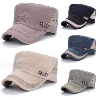 CB ☜ ☜ ชายหญิง Vintage ทหารปรับหมวกนักเรียนนายร้อยหมวกกีฬา Outdoor Unisex Cap