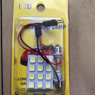 ไฟในเก๋ง Led แบบเสียบ มีสาย , สีขาว , สีฟ้า , Dc 12V