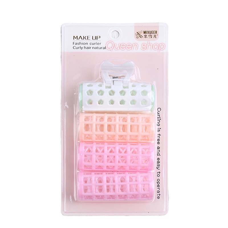 โรลม้วนผม แพ็ค 4 ชิ้น ม้วนลอนผม ลอนใหญ่ ม้วนผมหน้าม้า จัดแต่งทรงผม No.B34-115