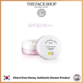 THE FACE SHOP NATURAL SUN ECO No shine sun powder SPF30 PA++ 13g *ของแท้จากเกาหลี*