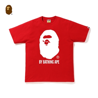 เสื้อยืดโอเวอร์ไซส์เสื้อยืดแขนสั้น พิมพ์ลาย Bape Head Ape หลากสีสัน แฟชั่นฤดูใบไม้ผลิ และฤดูร้อน สําหรับผู้ชายS-3XL