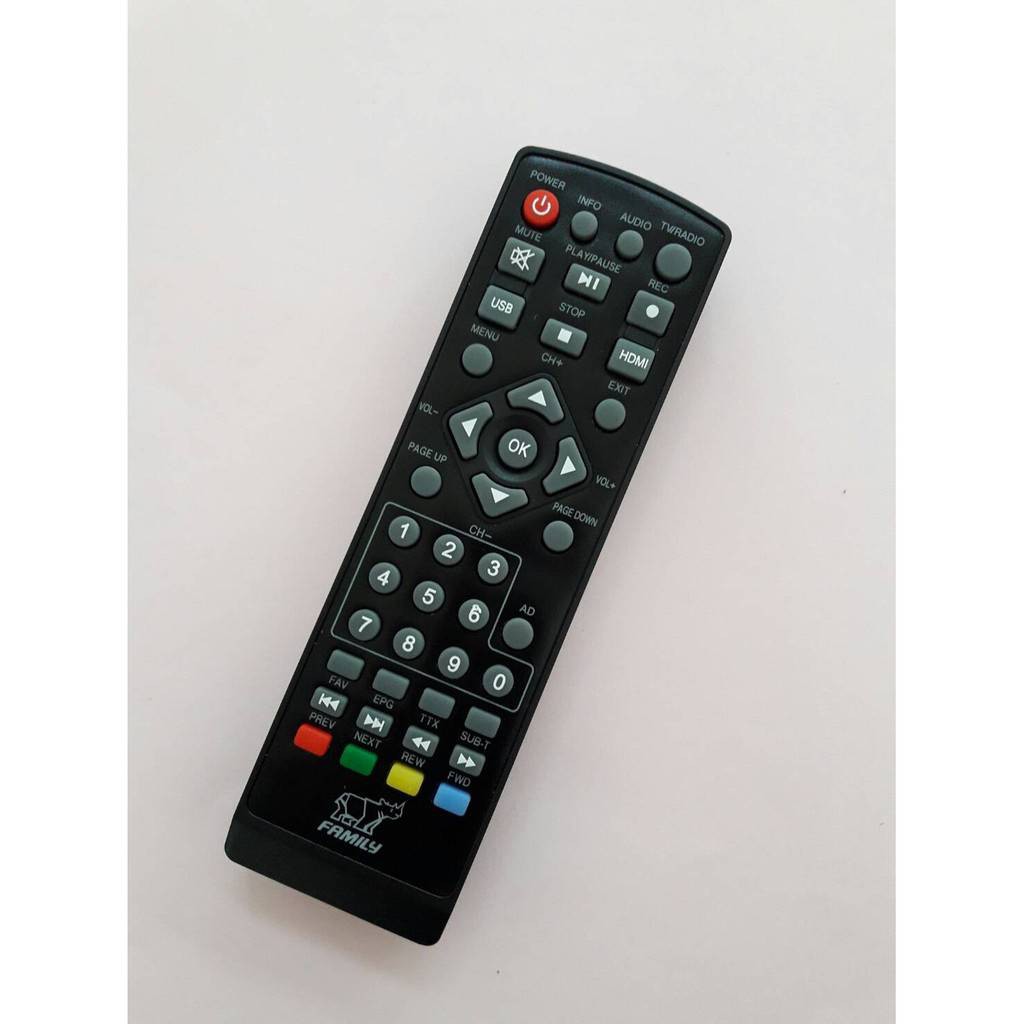 รีโมท Family กล่องดิจิตอลทีวี