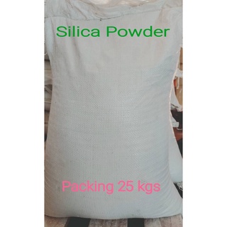 Silica Powder ทรายซิลิก้าเพาเดอร์  ทรายขาวบด 100 - 500 Mesh บรรจุ 25 กิโลกรัม/กระสอบ