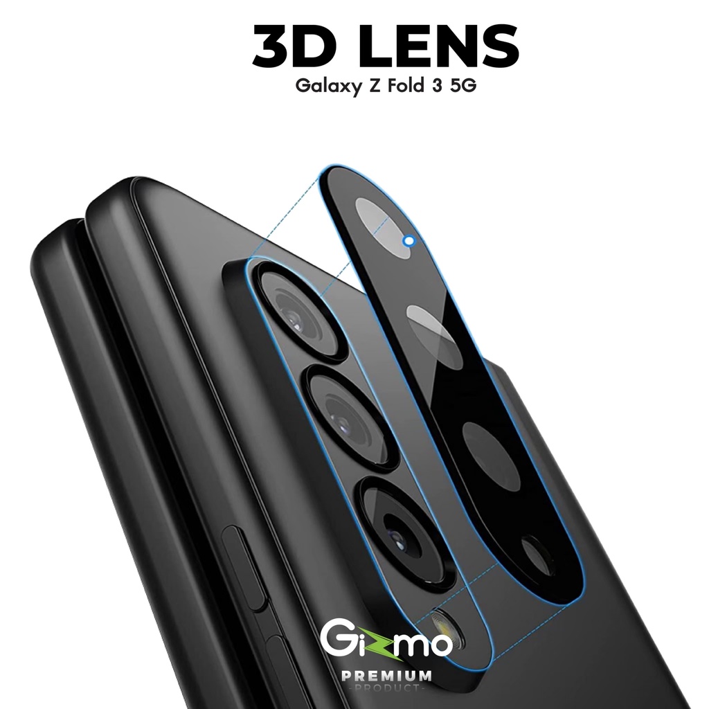Gizmo รุ่น Z Fold 3 ฟิล์มกระจกกันเลนส์กล้อง แบบเต็มแผ่นขอบดำ ฟิล์ม รุ่น GL-002 Lens Shield Film Blac