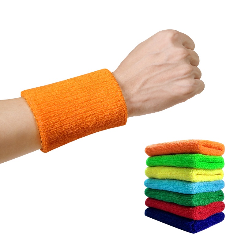 สายรัดข้อมือกีฬา ผ้าขนหนูซับเหงื่อ สําหรับเทนนิส วอลเลย์บอล 1 ชิ้น