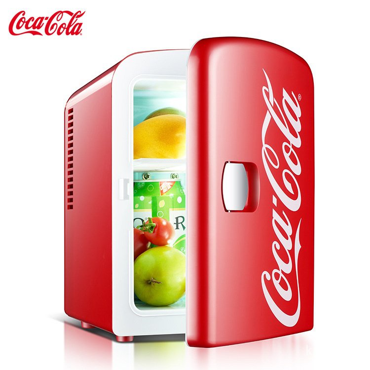 Coca-Cola รถตู้เย็นขนาดเล็กตู้เย็นทำความเย็นบ้านหอพักนักเรียนเย็นกล่องของขวัญขายส่ง
