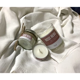 (❤️TZ7Z5G ลดทันที 40.-)เทียนหอม กลิ่น โรส ราเบล - Soy Candle Rose Rabel เทียนหอมไขถั่วเหลือง เทียน ของขวัญให้คนที่คุณรั
