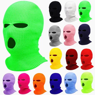ใหม่ หมวกถักคลุม หน้ากาก สวมใส่Fashion Balaclava mask ผจญภัยกลางแจ้ง