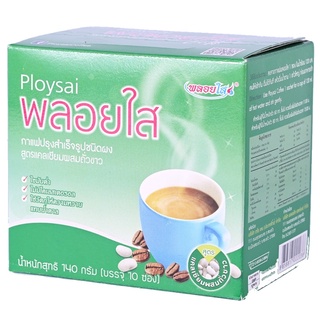 *พร้อมส่ง แพ็ค2กล่อง* กาแฟสำเร็จรูปพลอยใส กล่องสีเขียว สูตรแคลเซียมผสมถั่วขาว
