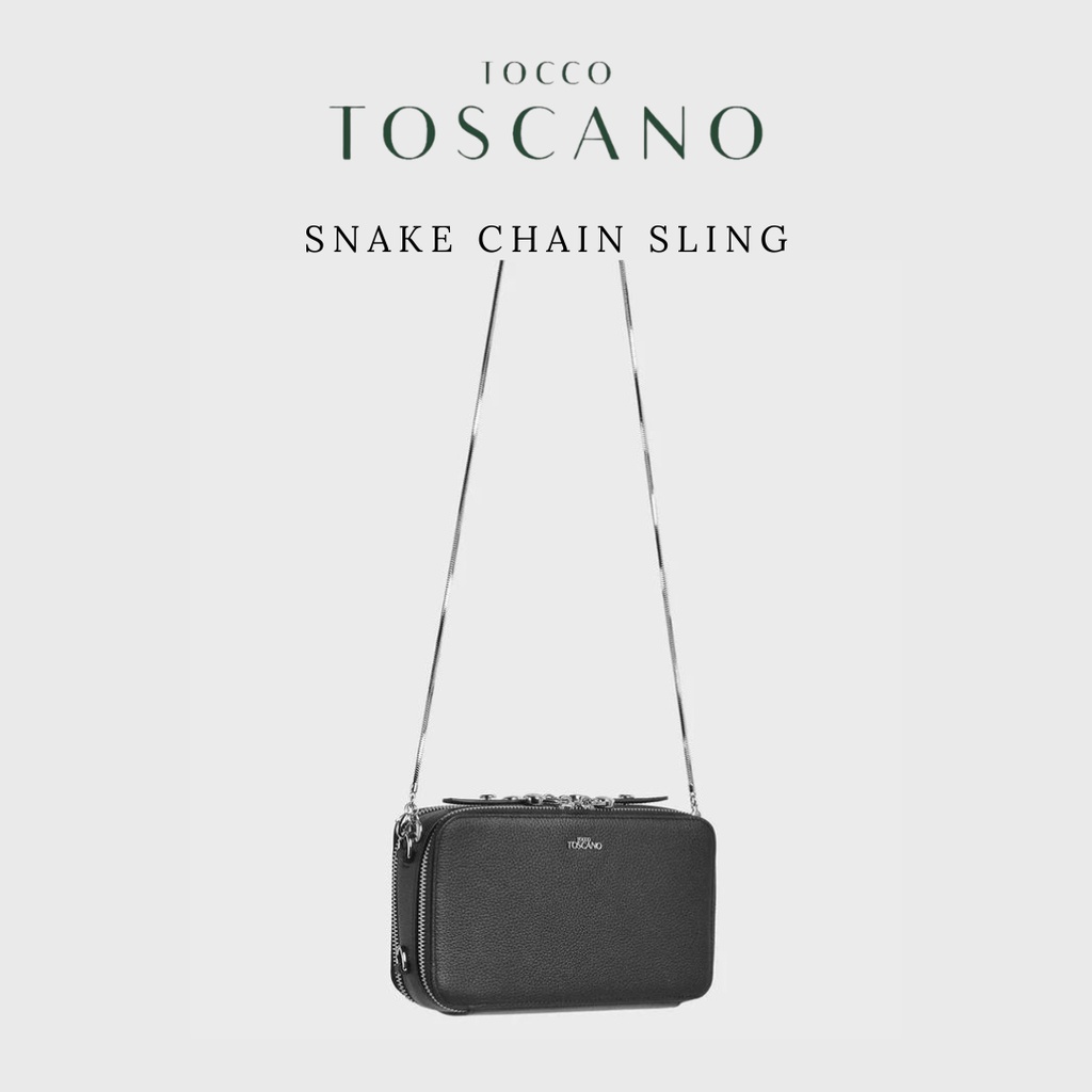 Snake Chain Sling สายโซ่ยาว คล้องกระเป๋า ถอดออกได้ สีเงิน ,ทอง สวย เงา