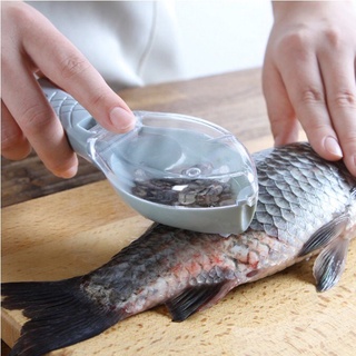 minemelon อุปกรณ์ถอดเกล็ดปลา ที่ถอดเกล็ดปลา แบบมีฝาปิด Fish Scale Peeler ถอดได้จริง