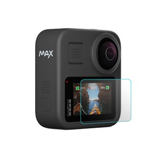 ฟิล์มกระจกกันรอยกันกระแทก GOPRO® MAX แถมฟรี ที่ปิดเลนส์ (LCD PROTECTIVE GLASS TEMPERED FILM &amp; PLASTIC LENS COVER)