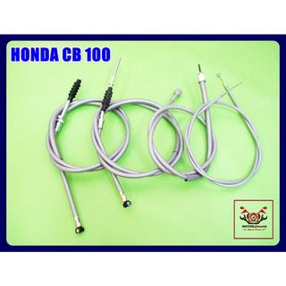 HONDA CB 100 CB100 CABLE SET BRAKE &amp; SHOCK &amp; CLUTCH &amp; THROTTLE &amp; SPEEDOMETER // ชุด สายเบรก สายโช้ค สายคลัทช์ สายคันเร่ง