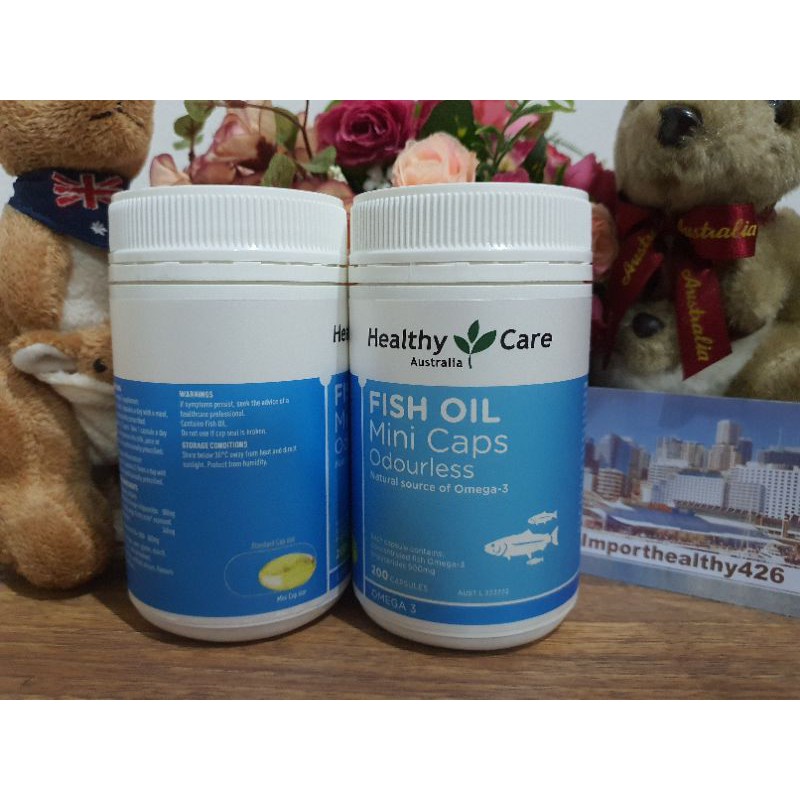 Healthy Care Fish Oil 1000mg Omega 3 น้ำมันตับปลา บำรุงสมอง ลดระดับคอเลสเตอรอล