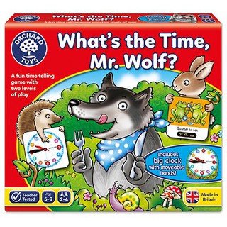 ORCHARD TOYS, What’s the Time, Mr.Wolf? บอร์ดเกมส์เด็ก สอนเรื่องเวลา ทั้งตัวเลขและเข็ม ลิขสิทธิ์แท้อังกฤษ ของเล่น 5-9 ปี