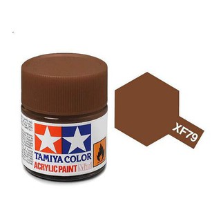 สีสูตรน้ำทามิย่า Tamiya Acrylic XF79 Linoleum Deck Brown 10ml