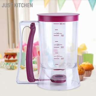 Just Kitchen 900mL Manual Batter Dispenser Cupcake Pancake Waffle Measuring Cup Kitchen Baking Tool