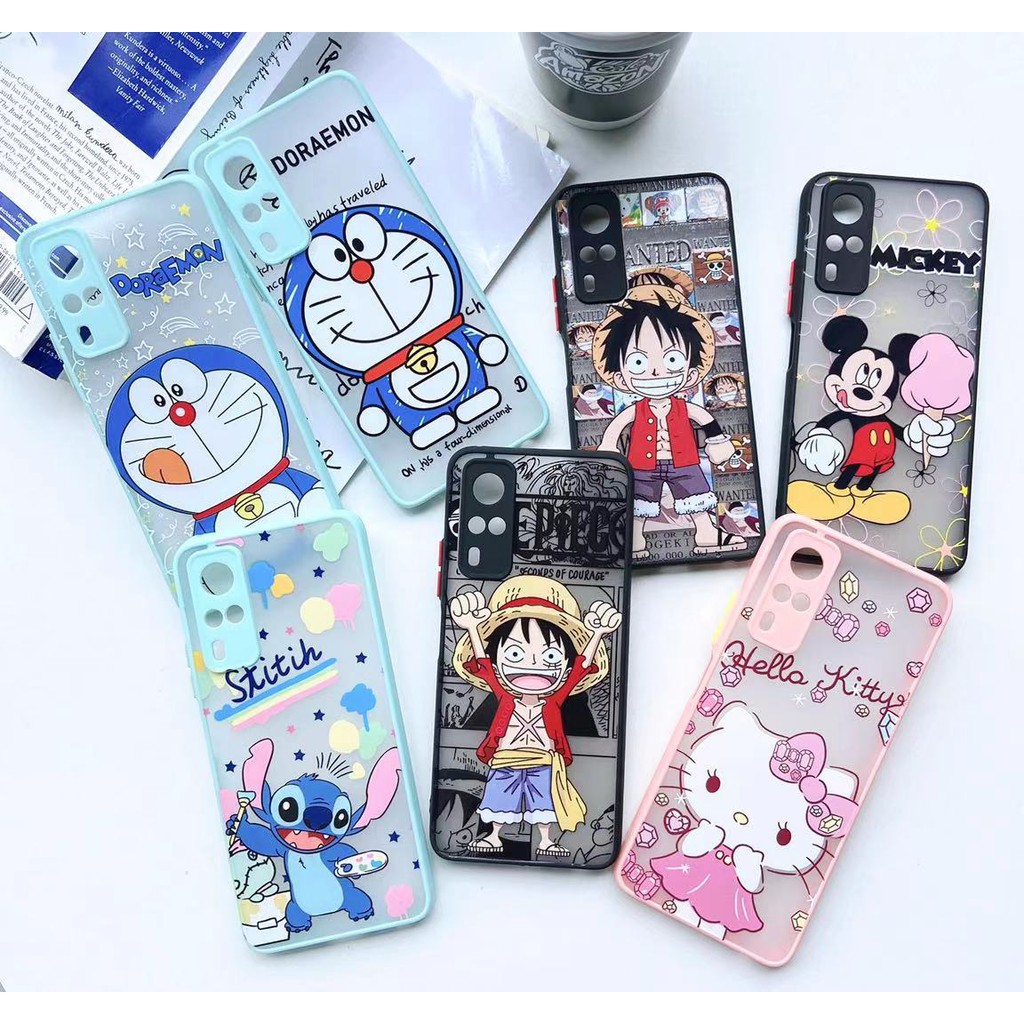มาใหม่ เคสหลังกันกล้องสกรีนลายการ์น่ารักๆ สำหรับรุ่น VIVO-Y52-Y17/12/15-Y30-Y50-V21 Y91C/Y20/Y12S-Y31-Y52 5G- Huawei-Y7A