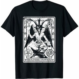 ขายดี เสื้อยืดลําลอง แขนสั้น พิมพ์ลาย Baphome Satanic Dark Art Evil 666 สําหรับผู้ชาย