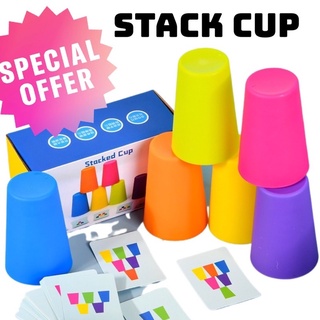 Stacked Cup เกมส์เรียงแก้ว เด็กเล่นได้ ผู้ใหญ่เล่นดี เกมส์ระดับโลก เสริมทักษะ ความคิด กระตุ้นการเรียนรู้