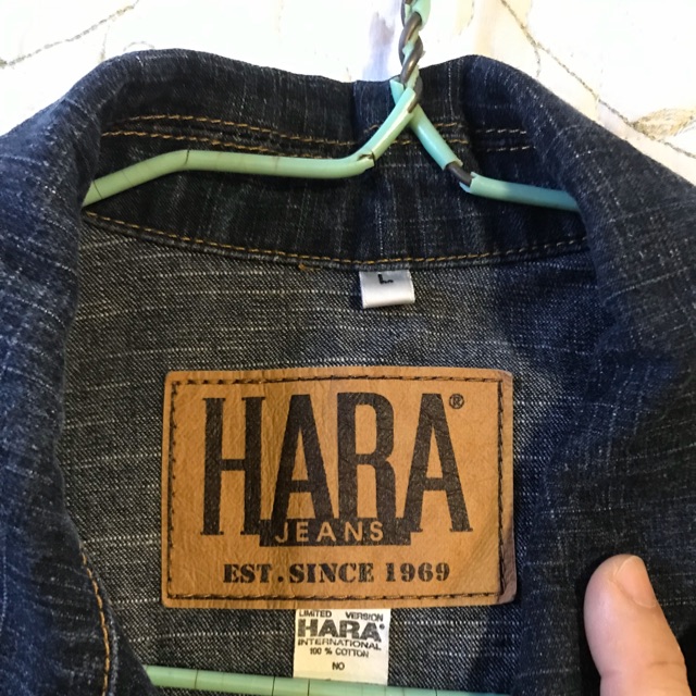 HARA jeans เสื้อแจ๊กเก็ตยีนส์สตรีของแท้ 100%