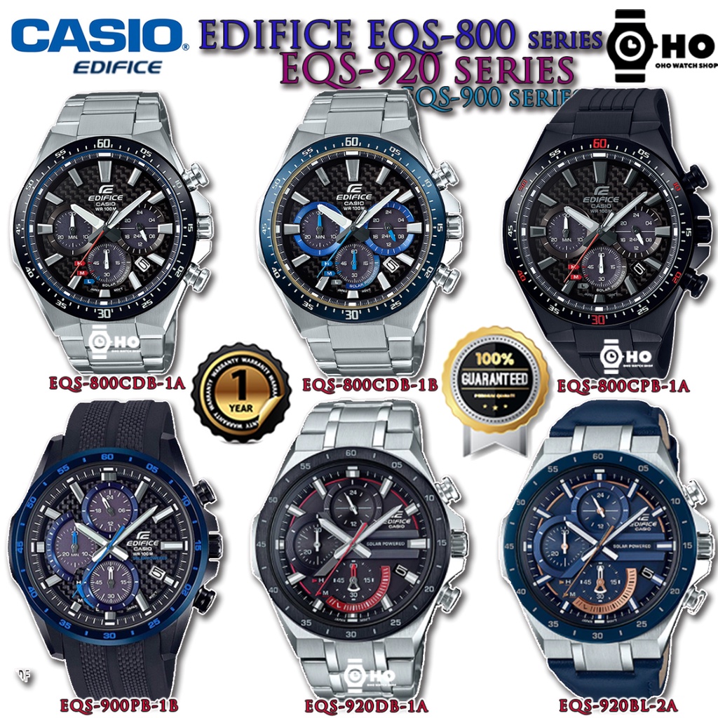 CASIO EDIFICE EQS-800 EQS-900 EQS-920 SERIES EQS-800CDB-1 EQS-800CPB-1 EQS-900PB-1 EQS-920DB-1A EQS-