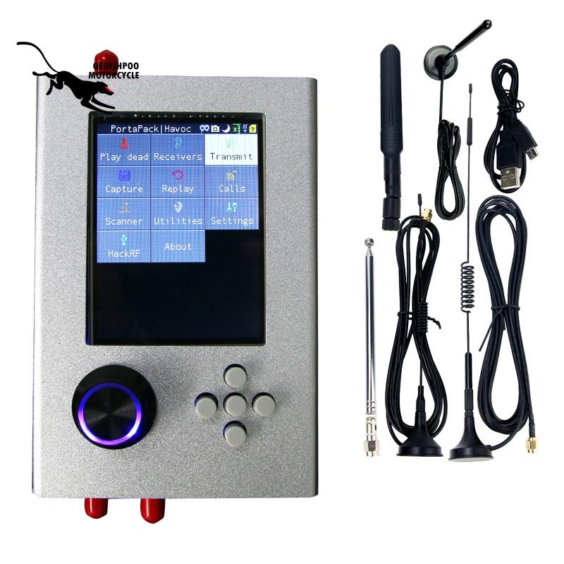 เสาอากาศวิทยุ HackRF Portapack H2 Mayhem Firmware Flashed+HackRF One+5 1MHz เป็น 6GHz SDR สีเงิน #6